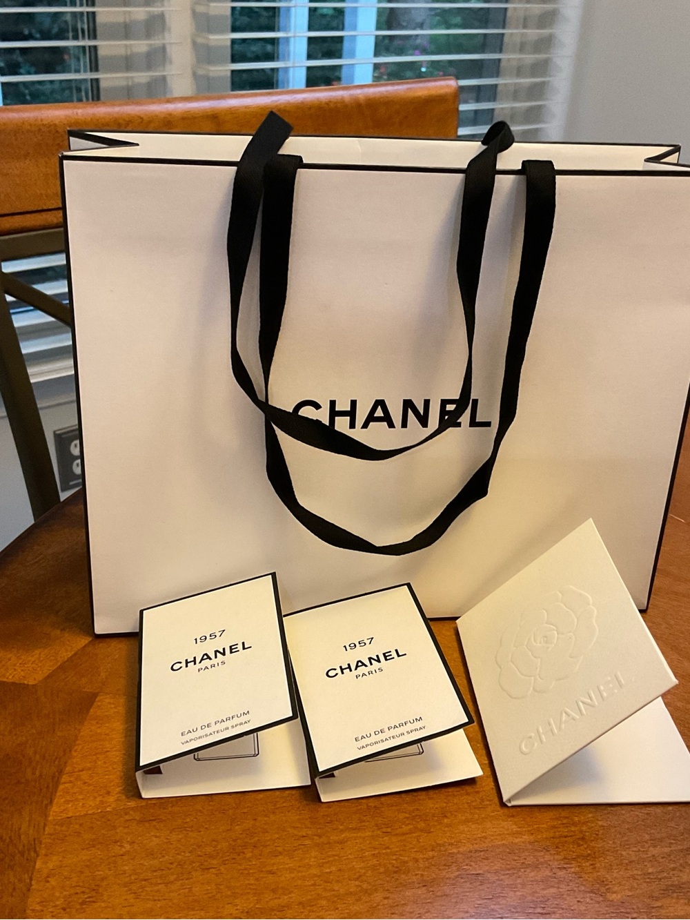 Chanel gift bag, 1957 (2), gift card AUTHENTIC NWT